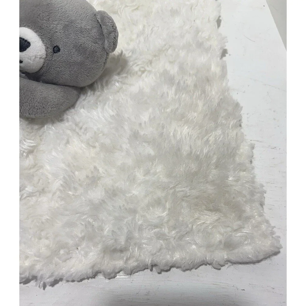 Just One You Grey White Bear Print Lovey 13